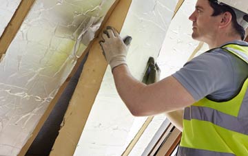 Hand Green loft insulation